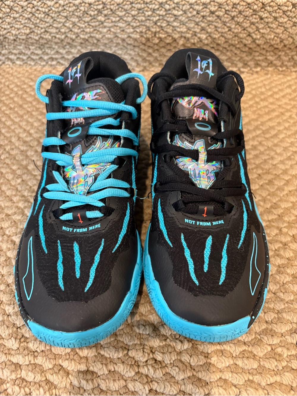 Puma Kids LaMelo Ball MB.03 “Blue Hive” Basketball Shoes Size 4.5Y